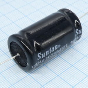 TS13AE1V332MSB000R, Электролитический конденсатор с аксиальными выводами 35В 3300мкФ 18*40