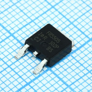 IRFR5505TRPBF, Транзистор полевой P-канальный 55В 18A 3-Pin(2+Tab) DPAK лента на катушке