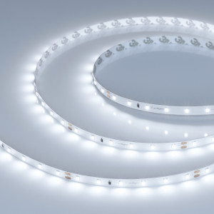 Лента UL-A60-8mm 24V White6000 (7.2 W/m, IP20, 5m) 044052, Светодиодная лента UL-A60, открытая. Светодиоды 2835, 60 шт/м (300 шт на 5 м), белая плата, ширина 8 мм, скотч 3M. Цвет БЕЛЫЙ 6000 K, цветопередача CRI>90, угол 120°. Питание 24V, мощность 7.2 Вт/м (36 Вт на 5 м). Размеры 5000x8x1.5 мм. Мин. отрезок 100 м