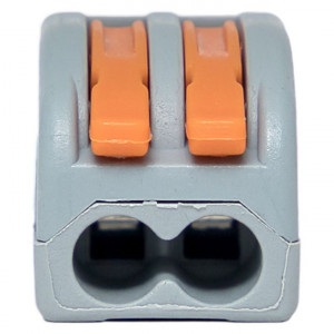 Клемма СМК 222-412 с рычагом 2 отверстия блистер (20шт.) PROxima plc-smk-412b-20