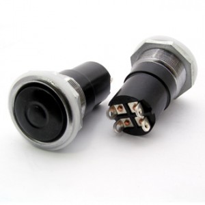 К4-1 Ф20 ЧЕРНЫЙ (АНАЛОГ), Кнопочный переключатель К4-1, диаметр 20, черный (аналог)