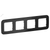 Изображение товара FLITE ARTISTIC Рамка 4-местная РУ-4-А-ФлЧ черный IEK FI-M42-31-20-K02