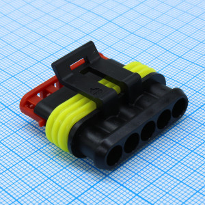 L-KLS13-CA043-1.5-05-FH-B, Корпус разъема 5 контактов шаг 6мм розетка