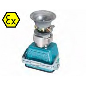 Крышка разъема Ex 99.742.3329.7, Крышка разъема на кабель, типоразмер 6B, взрывозащищита, с уплотнителем, 1 кабельный ввод M25x1,5, с разгрузкой на изгиб, IP54, с верхним расположением, с одной защелкой, материал корпуса: цинковый сплав