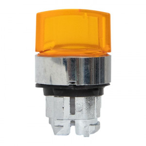 Исполнительный механизм переключателя ХB4 желтый на 3 положения с фиксацией, с подсветкой с короткой ручкой IP65 EKF XB4BD3FL-Y-65