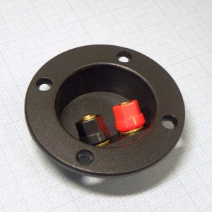 Зажим TM-106-1pl Gold, терминал диаметром 75мм, 2 винтовых зажима