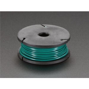 2988, Принадлежности Adafruit  Solid-Core Wire Spool - 25ft - 22AWG - Green