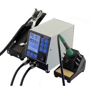 Паяльная станция НеоТерм-2Т 220В без инструмента, Двухканальная паяльная станция НеоТерм-2Т, 150Вт 220В. Комплект поставки: блок управления, подставка НЕО-1 для паяльника. Инструменты заказываются отдельно.