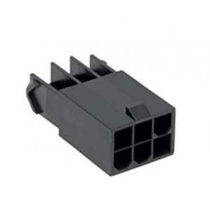 172762-0006, Проводные клеммы и зажимы Mini-Fit TPA2 DR PLG HSG V-0 6CKT