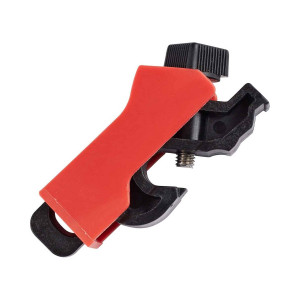 gws149514, Блокиратор полюсных автоматов с винтом, нейлон и сталь, толщина переключателя – до 8.6 мм, 61х17х29 мм, цвет – красный, 1 шт/упак