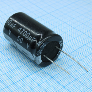 KM472M1HBKJ2236VBK, Конденсатор алюминиевый электролитический 4700мкФ 50В ±20% (22х36мм) радиальный 10мм 2350мА 2000часов 105°C россыпь