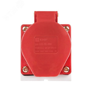 Розетка наружн. уст. 32А 380В 3P+РЕ+N IP44 (125) ps-125-32-380