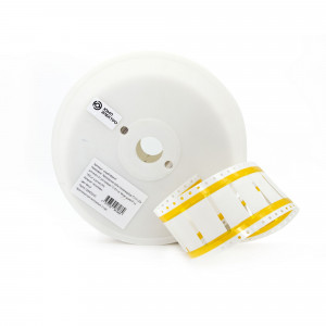 ump016WHT, Термоусадочная трубка плоская вырубная ТТУ-НГ-LSZH для печати 3/1 для провода 7.0-16.3 мм, белая, длина 50.8 мм (57мм), 1500 шт. в рулоне (3/4)