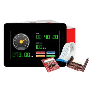 gen4-uLCD-43D-CLB-PI, Модули визуального вывода 4.3" gen4 LCD pack for Raspberry Pi with gen4-uLCD-43D-CLB, 4D Serial Pi Adaptor + Cable
