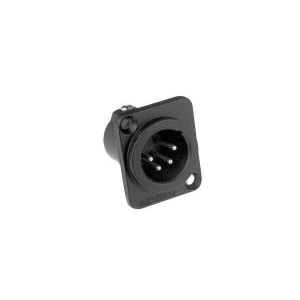 AC4MDZB-AU BULK, Разъемы XLR ML PIN 4 CONT BLK POLY