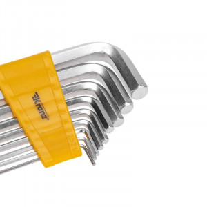 Набор ключей имбусовых HEX KRANZ 2,0-12 мм, CrV, 9 шт., удлиненные KR-12-5213