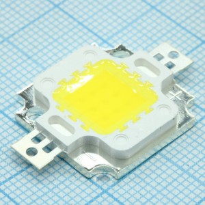 10W 12v 900LM 4000K, Светодиод мощный 10W 12v 900Lm 4000-5000K 1050mA 120° 20x18,4x3,3