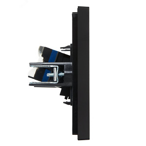 FORTE&PIANO Розетка компьютерная RJ45 кат.6 FP131 черный IEK FP-K10-2-K02