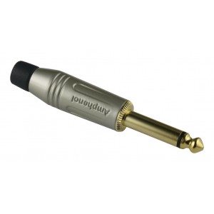 ACPM-GN-AU, Штекер аудио 1/4" моно, металлический корпус