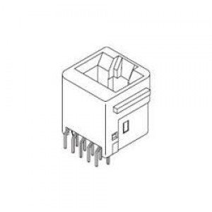 42410-8312, Модульные соединители / соединители Ethernet VERT 8/8 PANEL STOP flush mnt stand pro