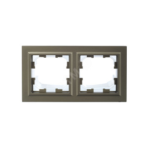 BRITE Рамка 2-мест. IP44 РУ-2-БрШ-44 шамп. BR-M22-44-K37