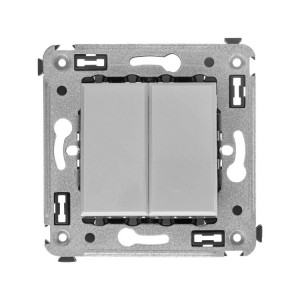 Кнопка двухклавишная в стену, 