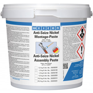 wcn26050180, 10000187 WEICON Anti-Seize Монтажная паста Никель (1,8 кг)  для экстремальных условий использования. Устойчив