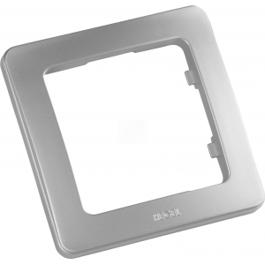 MASTER Рамка на 1 пост, серебро Р401-06