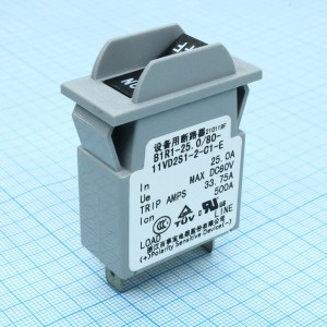B1R1-25.0/80-11VD2S1-2-C1-E, Гидравлический магнитный автоматический выключатель 25A, 1P, 80VDC UL