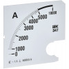 Шкала смен. для амперметра Э47 5000/5А-1,5 96х96мм IPA20D-SC-5000