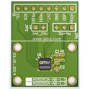 AS5050A-QF_EK_AB, Инструменты разработки магнитного датчика Adapter Board