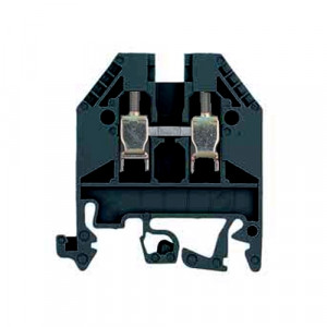 Проходная клемма WK 2,5/U BLACK, Проходная клемма, тип фиксации провода: винтовой, номинальное сечение: 2,5 мм кв., 24A, 800V, ширина: 5 мм, цвет: черный, тип монтажа: DIN35