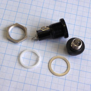 ZH254, Держатель предохранителя  5*20mm, закрытого типа, монтаж на панель