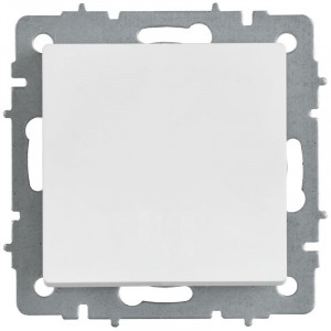 BRITE Выключатель 1-клавишный проходной 10А ВС10-1-6-БрАБ арктический белый IEK BR-V12-0-10-K91