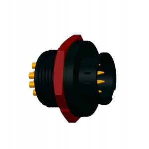 BU-12RMMS-LC7001, Стандартный цилиндрический соединитель M 12 POS Panel MNT 12 Terminal 1 Port