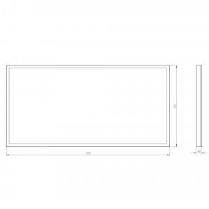 Светильник светодиодный SPO-960-3-40K-062 62Вт 4000К 6720Лм 1195x595x40 матовый Б0058253