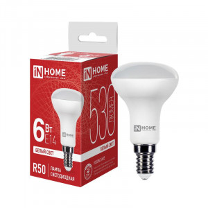 Лампа светодиодная LED-R50-VC 6Вт рефлектор 4000К нейтр. бел. E14 530лм 170-265В 4690612024264