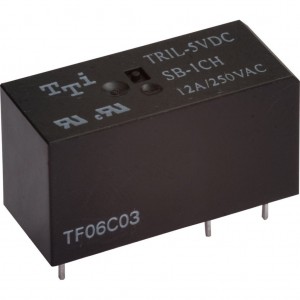 TRIL-5VDC-SD-1CH-R, миниатюрное 5VDC 12А 1зам