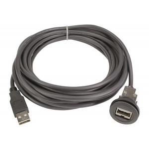 09454521961, Кабели USB / Кабели IEEE 1394 har-port USB 2.0 A-A coupler with cable, 1.0m - black version