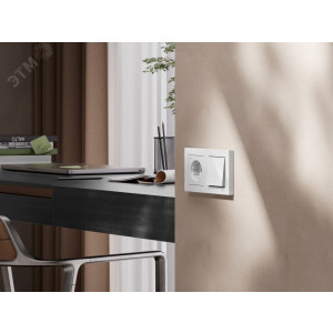 ATLASDESIGN SMART 1-кл. ВЫКЛЮЧАТЕЛЬ с подсв., Zigbee, сх.1, L+N, 10А, мех., БЕЛЫЙ ATN000113Z