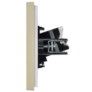FORTE&PIANO Розетка компьютерная двойная RJ45 кат.5E FP433 ваниль IEK FP-K20-1-K10