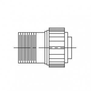 97B4106F10SL3SM01, Круговой мил / технические характеристики соединителя Backshell
