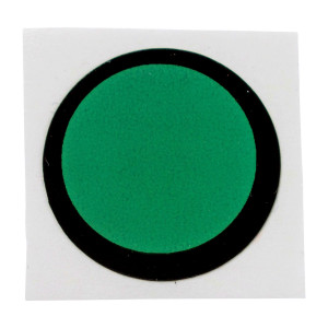 brd195843, TIL-11-43C-DIA обратимая этикетка, 1-уровневая индикация температуры 43°C (зеленый/красный), диаметр 24 мм, 10 шт. в упаковке.