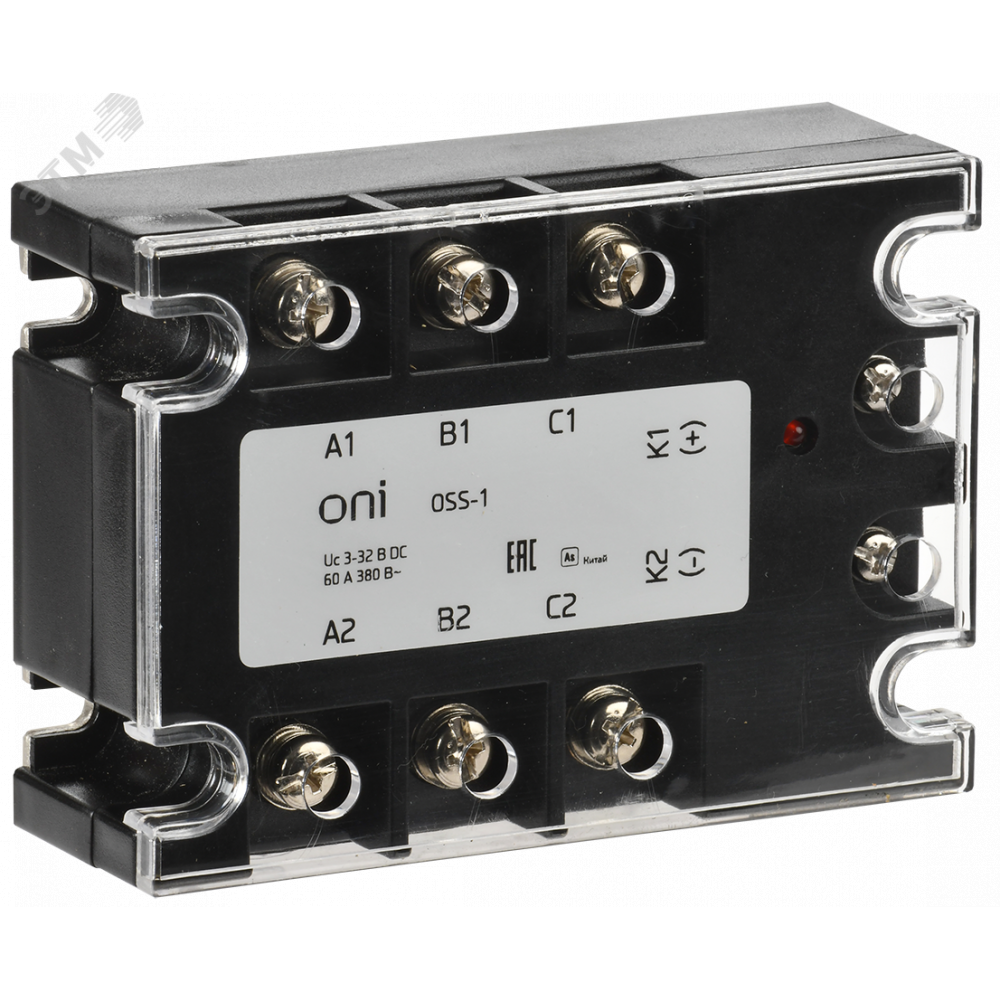 Изображение товара Реле твердотельное OSS-1 60А 380В AC 3-32В DC OSS-1-3-60-B