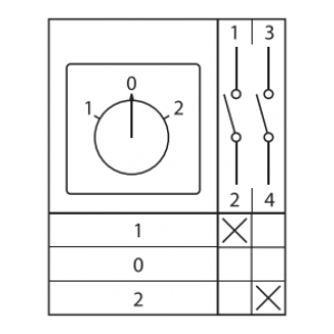 Переключатель кулачковый ПК-1-21 1П 10А 
