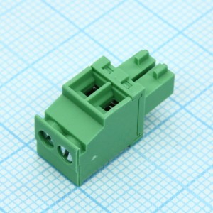 15EDGKA-3.5-02P-14-100A(H), Разъемный клеммный блок. Серия 15EDGKА-3.5, 2 контакта