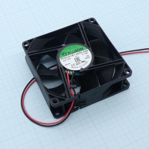 PF80251B1-1000U-A99, Вентилятор 12В 80x25 B 4800 об/мин., 101.4м3/час, 44.7дБ, подшипник качения