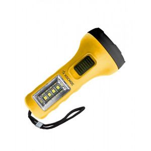 Фонарь ручной 0.5ВтLED+4SMD(1Вт) 1xAA корпус ABS-пластик ремешок ручной KOC119B