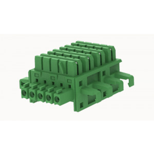 Разъем шины FBUS12.5-05P-11, Разъем шинны, для корпусов РЭА, на DIN рейку, количество полюсов: 5, шаг 3,81 мм, пластик, цвет: серый, совместим с корпусами: FMED-02P,FMEH-02P