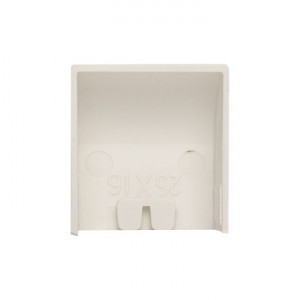 Заглушка (25х16) (4 шт) белая EKF-Plast ecw-25-16x4